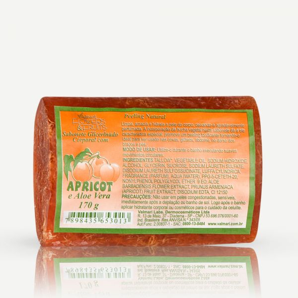 Sabonete com apricot e aloe e vera