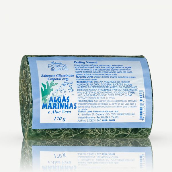 Sabonete com algas marinhas e aloe e vera